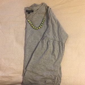 Topshop Flutter Sleeve Crop Tee